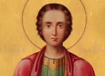 Prayer for the health of the sick great martyr and healer Panteleimon