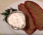 Toasts with garlic from black bread: recipe