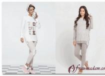 Women's clothing for home in large sizes, for pregnant and nursing mothers